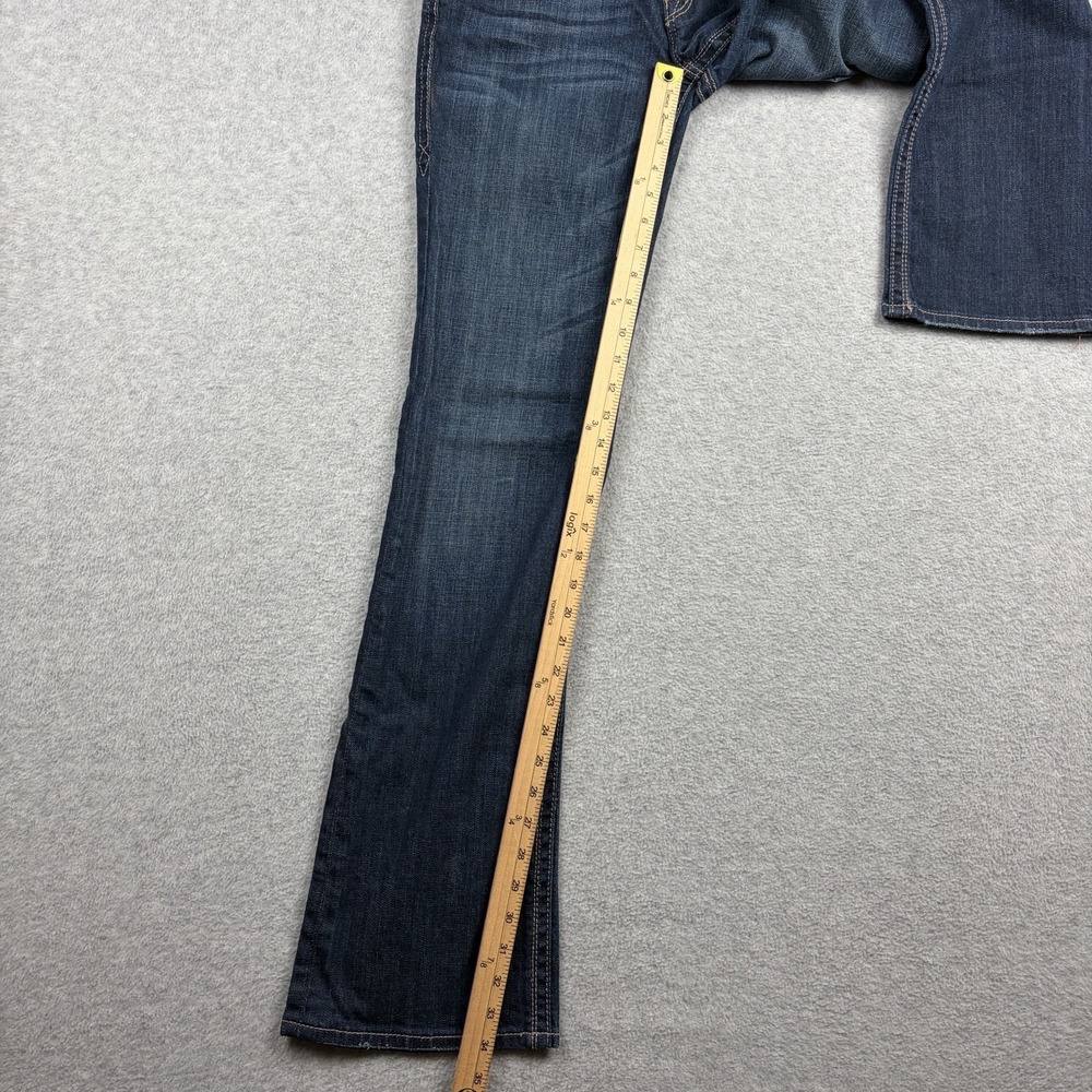 Rock Revival Jeans Womens 30 Blue Low Rise Gwen Boot Dark Wash Stretchy Western - Picture 7 of 11